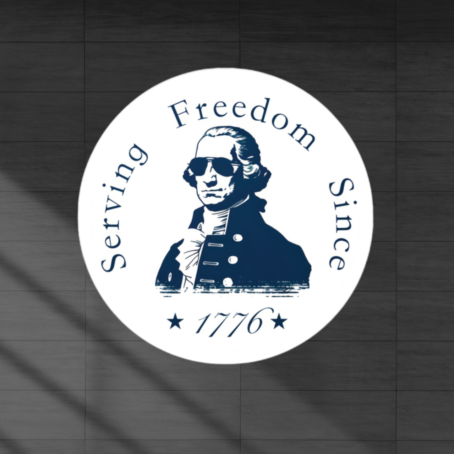 George Washington 4th of July Decal Sticker