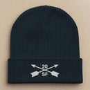 20th special forces group ribbed beanie with embroidered design