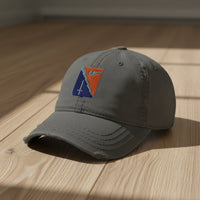 Distressed dad hat with 229th aviation regiment insignia