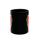 25th infantry division insignia on a black coffee mug.