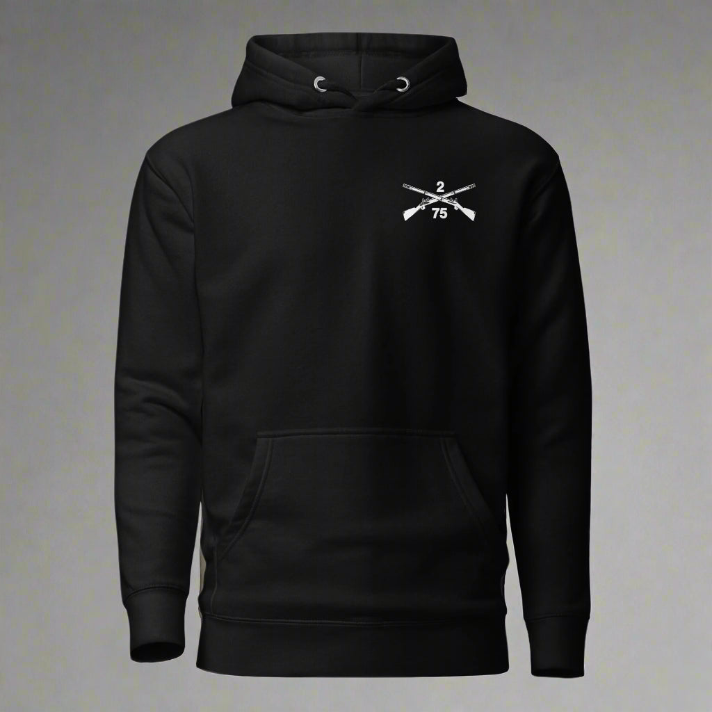 2nd Ranger Battalion Crossed Rifles Pullover Hoodie