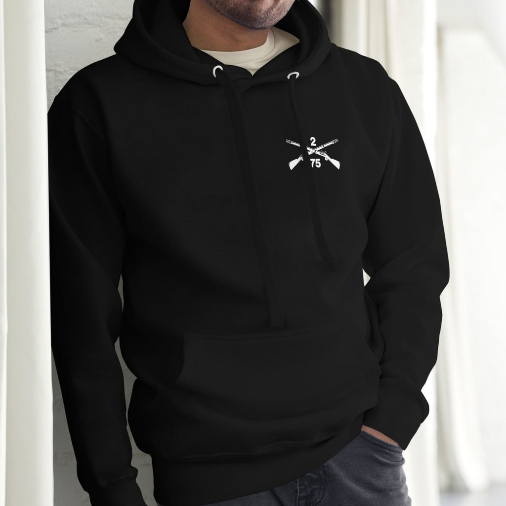 2nd Ranger Battalion Crossed Rifles Pullover Hoodie
