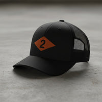 WW2 Ranger Diamond 2nd Battalion Embroidered Trucker Hat