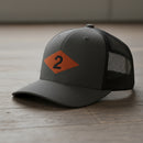 2nd ranger battalion WW2 diamond on snapback trucker hat.