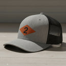 2nd ranger battalion WW2 diamond on snapback trucker hat.