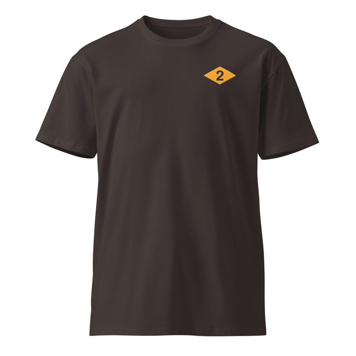 coal t-shirt with 2nd ranger battalion diamond