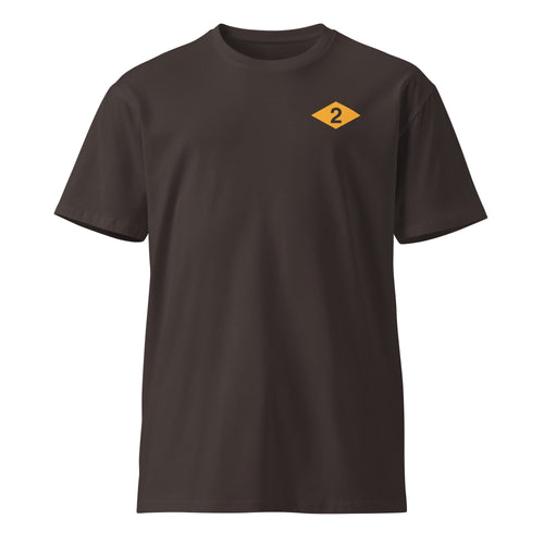 coal t-shirt with 2nd ranger battalion diamond
