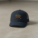 2nd ranger battalion scroll and ranger tab snapback trucker hat
