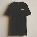 Charcoal t-shirt with world war 2 2nd battalion ranger diamond on left chest