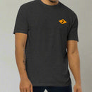 Charcoal t-shirt with world war 2 2nd battalion ranger diamond on left chest