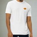 White t-shirt with world war 2 2nd battalion ranger diamond on left chest