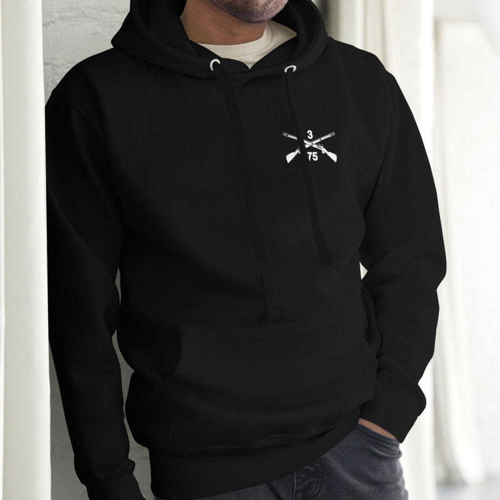 3rd Ranger Battalion Crossed Rifles Pullover Hoodie