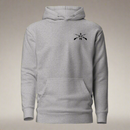 Pullover hoodie with 3rd ranger battalion crossed rifles design on the left chest