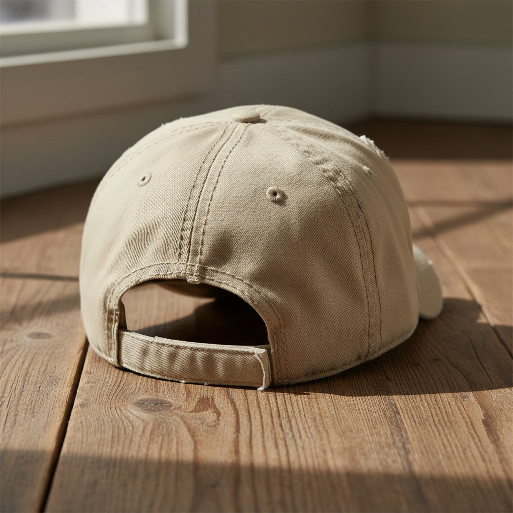 Distressed dad hat with 3rd Ranger battalion scroll and Ranger tab