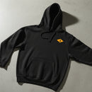 black pullover hoodie with US army rangers ww2 diamond on the left chest