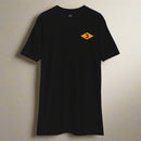 Black t-shirt with world war 2 3rd battalion ranger diamond on left chest