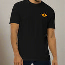 Black t-shirt with world war 2 3rd battalion ranger diamond on left chest