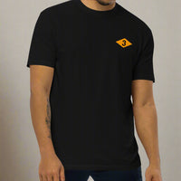 Black t-shirt with world war 2 3rd battalion ranger diamond on left chest