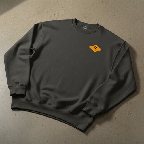 gray sweatshirt with army rangers world war 2 diamond