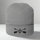 3rd special forces group ribbed beanie with embroidered design.