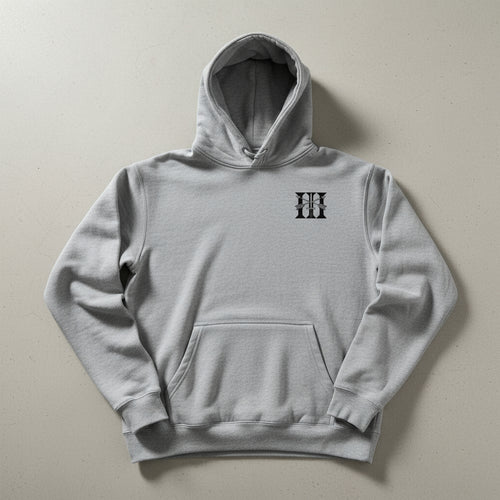 grey hoodie with 3rd special forces group insignia on the left chest. 
