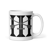 11oz white coffee mug with 3rd special forces roman numeral design