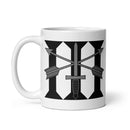 11oz white coffee mug with 3rd special forces roman numeral design