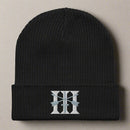 Black beanie with 3rd Special Forces roman numeral design.