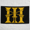 Black flag with 3rd special forces insignia and roman numeral design
