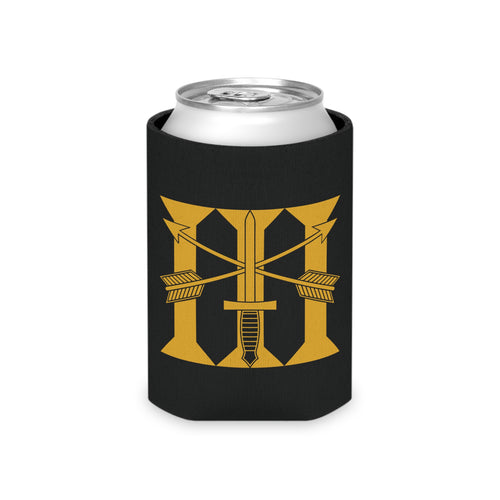 Black can cooler with 3rd special forces roman numeral design