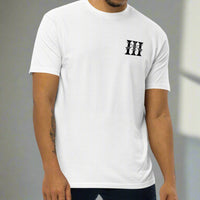 White t-shirt with 3rd special forces design on left chest