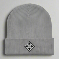 4th infantry division insignia embroidered on beanie