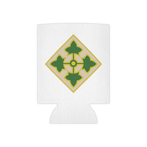White can cooler with 4th Infantry divisoin design