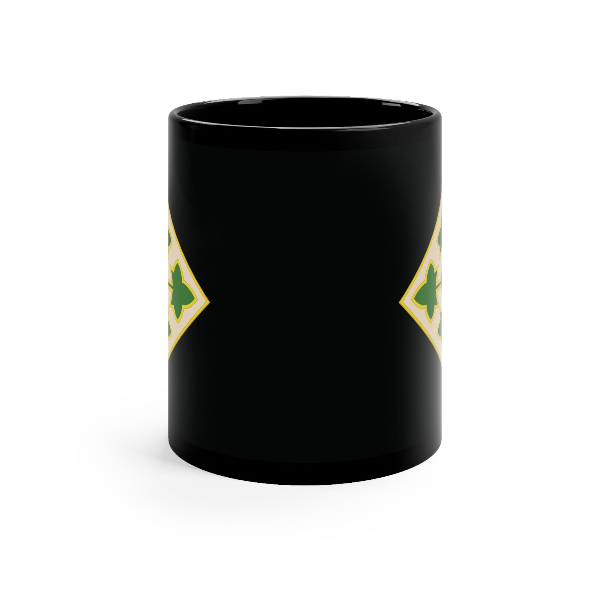 4th Infantry Division 11oz Black Coffee Mug
