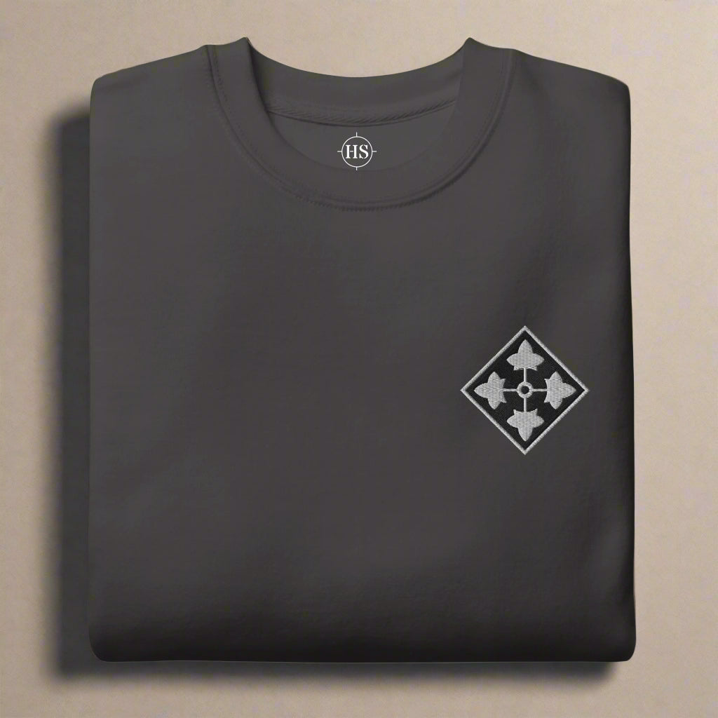 4th Infantry Division Sweatshirt Embroidered