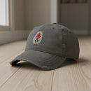 Distressed dad hat with 52nd aviation regiment insignia