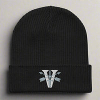 Black beanie with 5th Special Forces roman numeral design