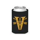 Black can cooler with 5th special forces insignia and roman numeral design