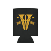 Black can cooler with 5th special forces insignia and roman numeral design