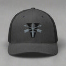 Grey snapback cap with 5th special forces insignia and roman numeral design