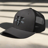 Grey snapback cap with 5th special forces insignia and roman numeral design
