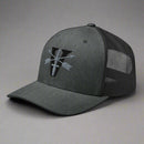 Grey snapback cap with 5th special forces insignia and roman numeral design