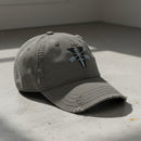 Distressed dad hat with 5th special forces group roman numeral design