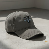 Distressed dad hat with 5th special forces group roman numeral design