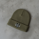 Ribbed knit beanie with 5th special forces group roman numeral design