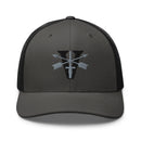 Grey snapback cap with 5th special forces insignia and roman numeral design