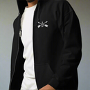 5th special forces hoodie with an embroidered design on the left chest of the crossed arrows.