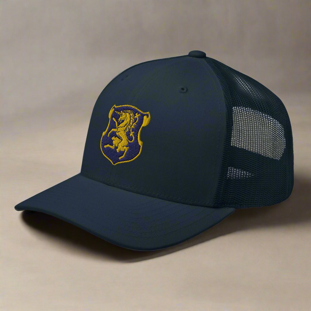 6th cavalry insignia snapback trucker hat.