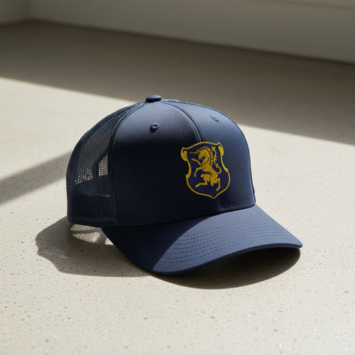 6th cavalry insignia snapback trucker hat.