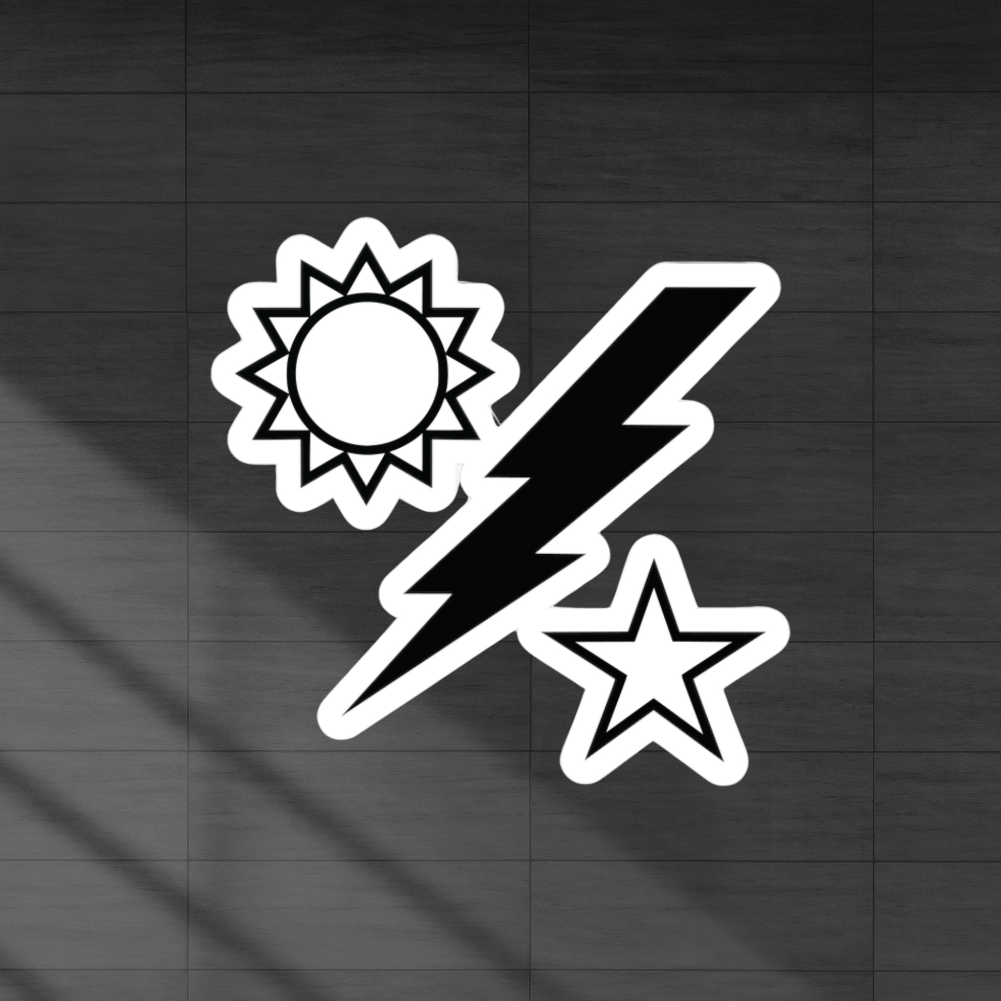 75th Ranger Regiment Sun Bolt Star Vinyl Decal Sticker
